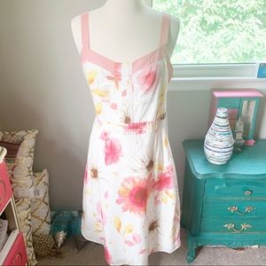 Ann Taylor Floral Midi Dress